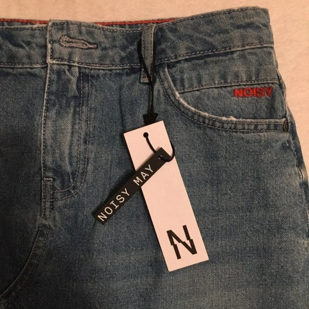 New Women's Noisy‎ May Denim Jean Skirt – Size M – Blue Mini Skirt –